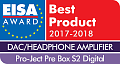 Премия EISA "Продукт Года" 2017-2018 в категории "ЦАП / Усилитель для наушников" 
